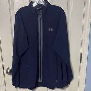 Under Armour Blue and Gray Performance Jacket with Full Zip